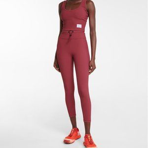 Adam Selman Sport High Rise Leggings Size Medium in Red